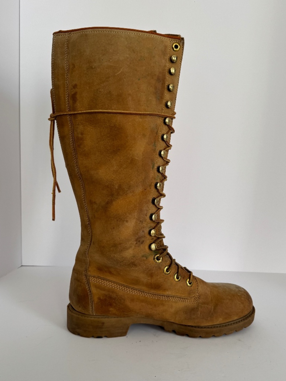 Rare Vintage 1990’s Timberland Knee High Leather Boots size 8 - Picture 7 of 15